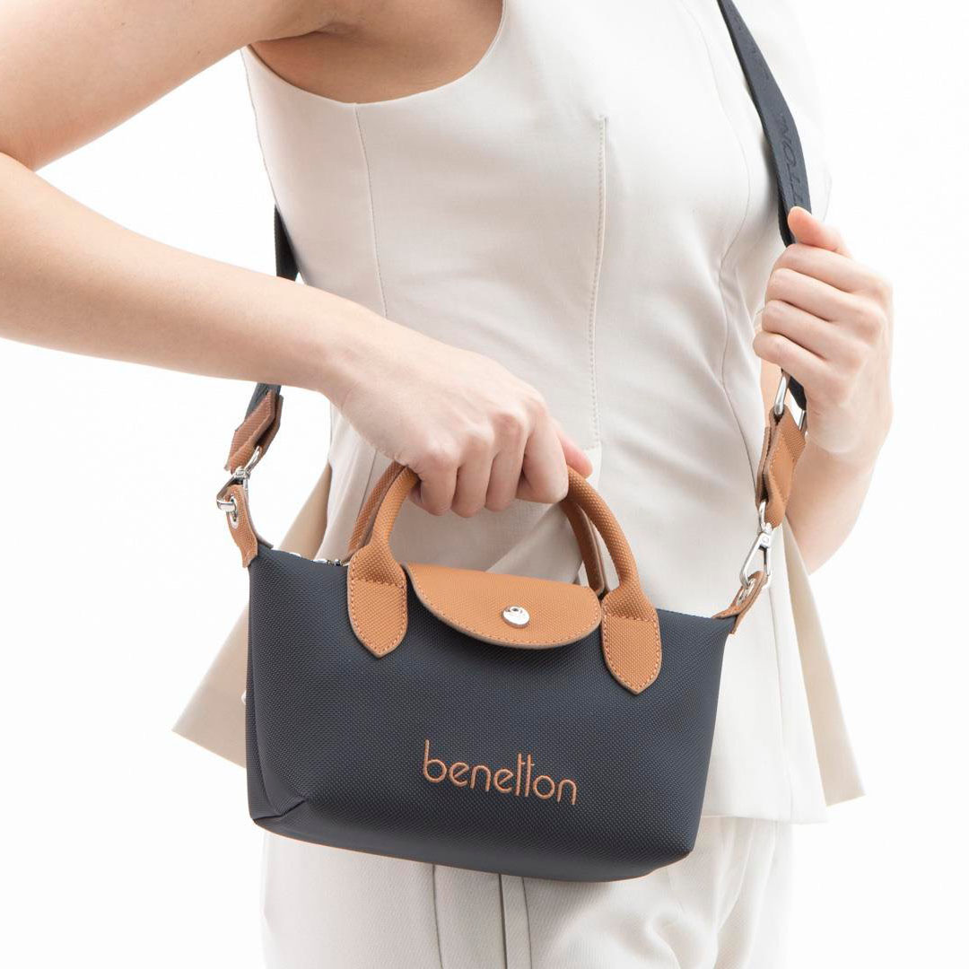 BENETTON Kadın Çapraz Çanta BNT1601 Siyah Camel