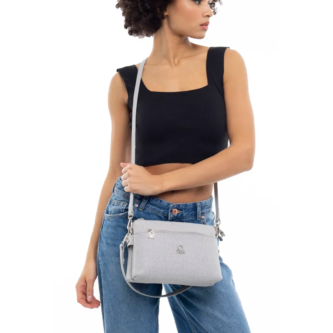 Benetton A.Gri Kadın Çapraz Çanta Bnt 965