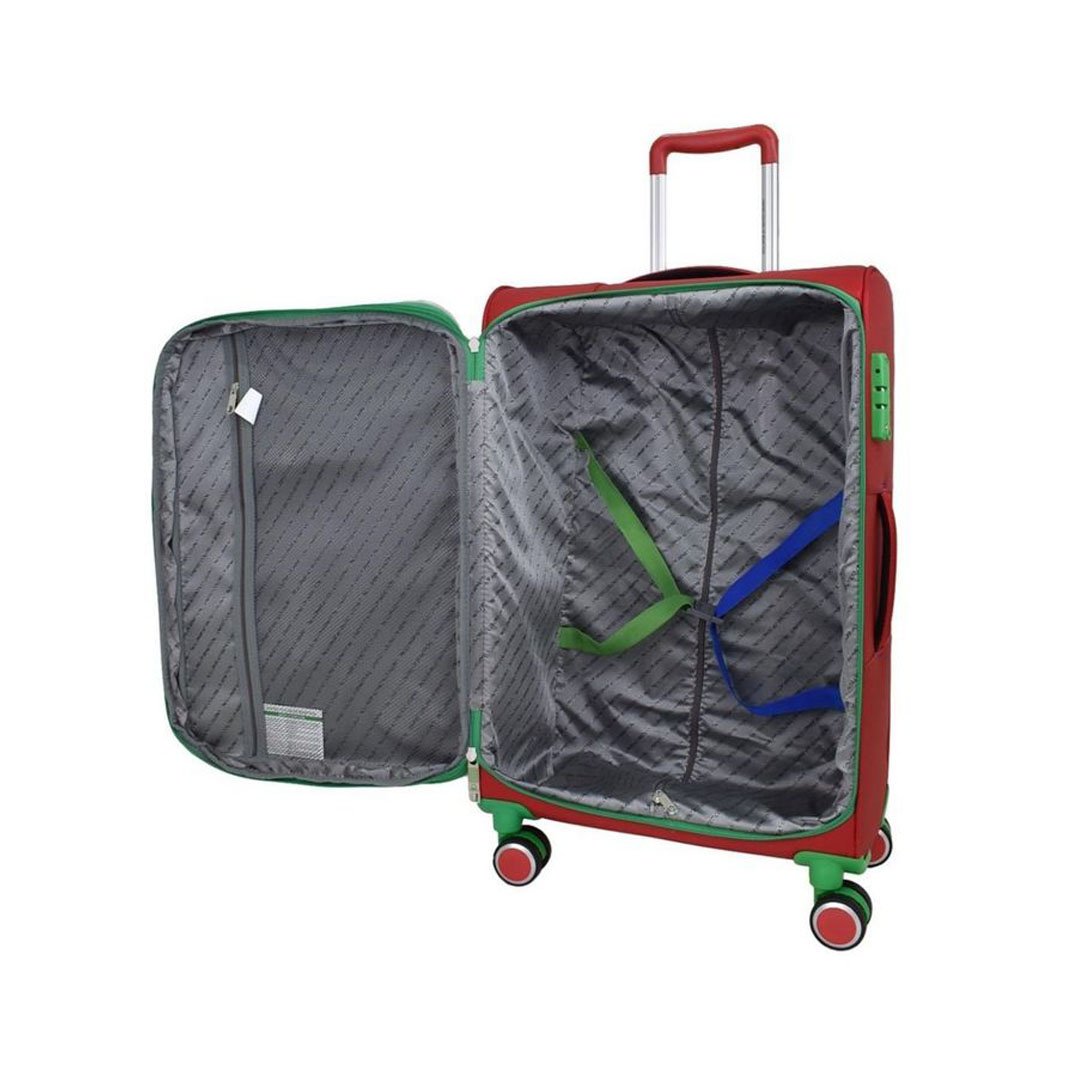 Benetton BNT2100 Ultra Light Kumaş Kabin + Orta + Büyük Boy 3'lü Valiz Seti Benetton BNT2100 Ultra Light Kumaş Kabin + Orta + Büyük Boy 3'lü Valiz Seti