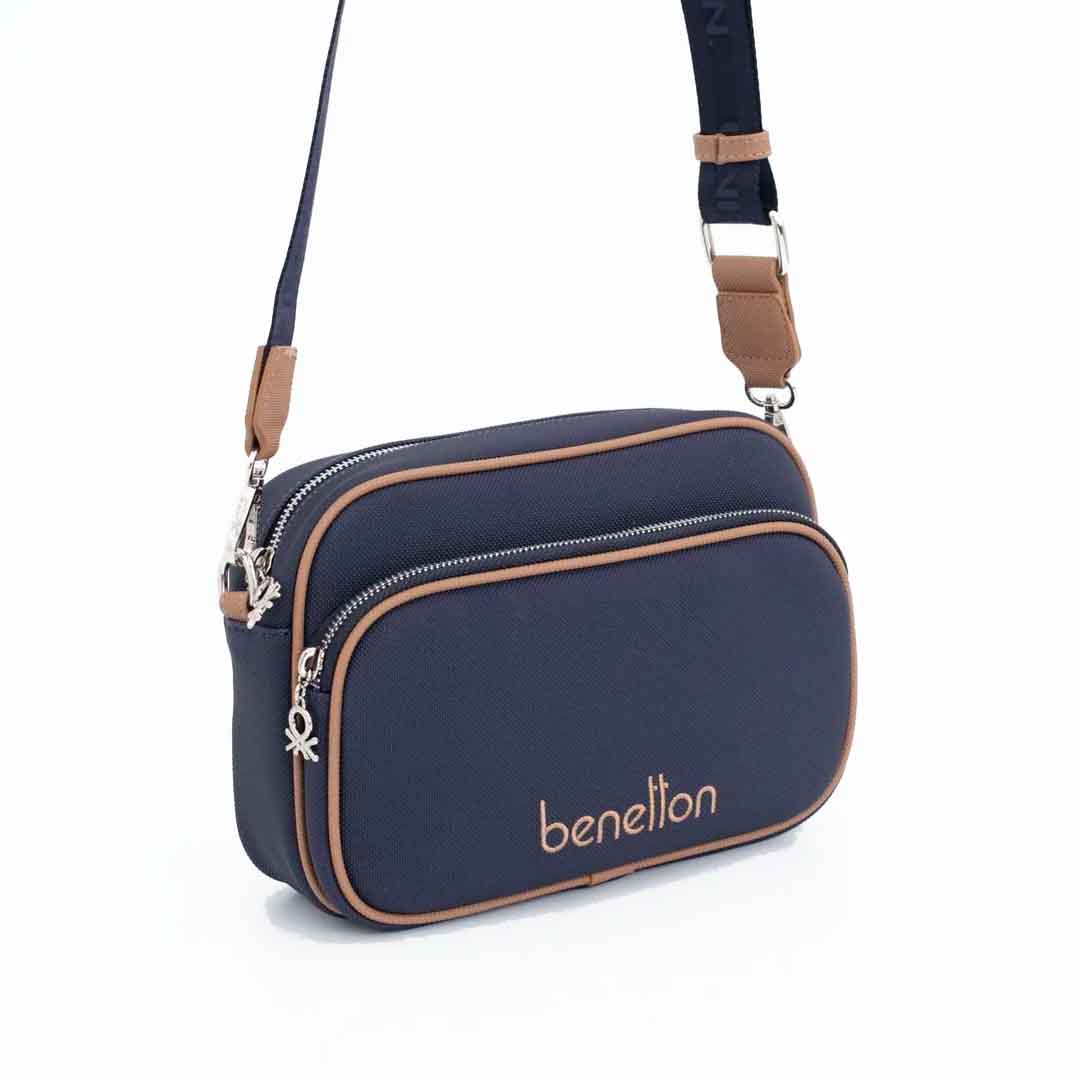 Benetton Bayan Çapraz Çanta Bnt 1653 Lacivert-Camel