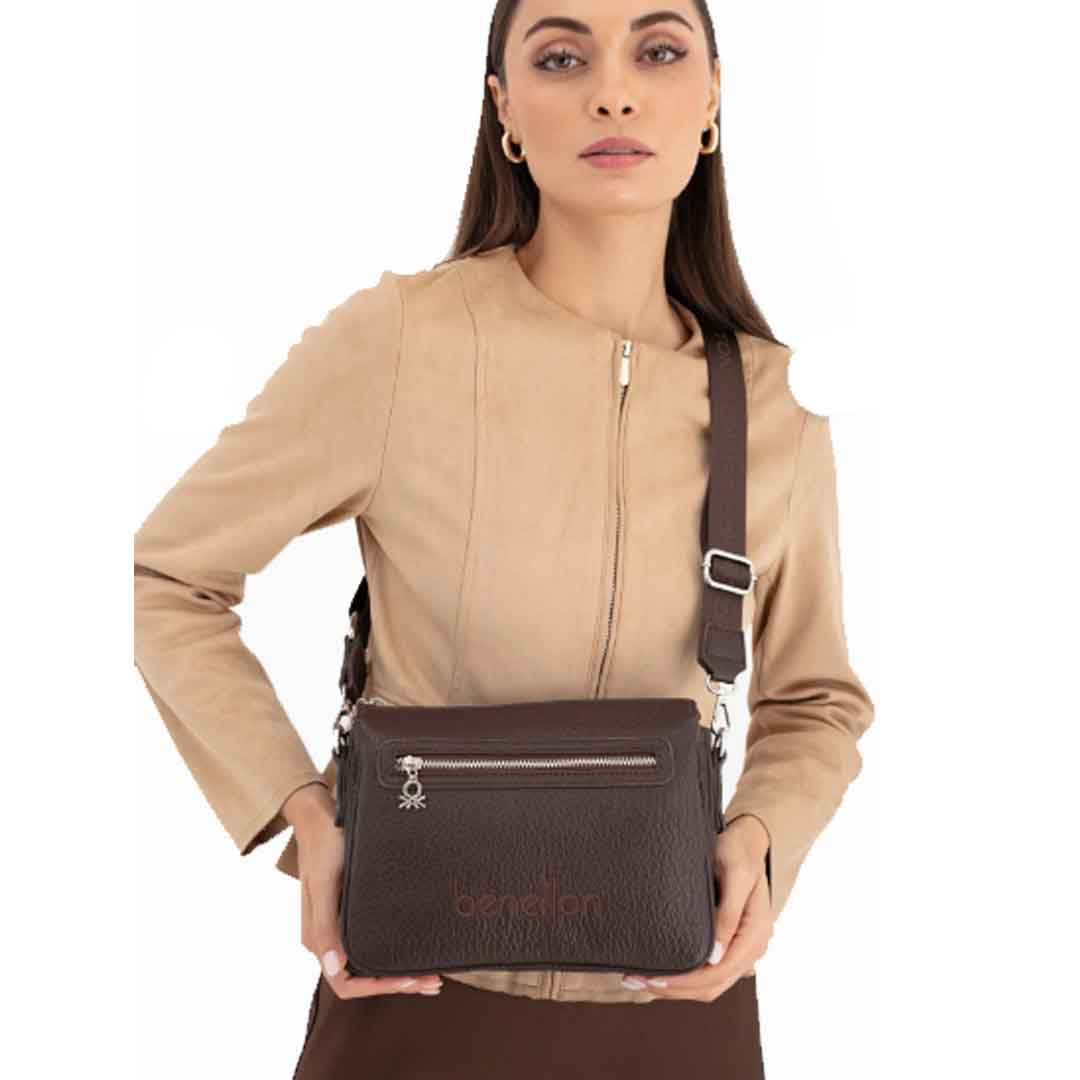 Benetton Bayan Çapraz Çanta Kahve Bnt 1662 Benetton Bayan Çapraz Çanta Kahve Bnt 1662