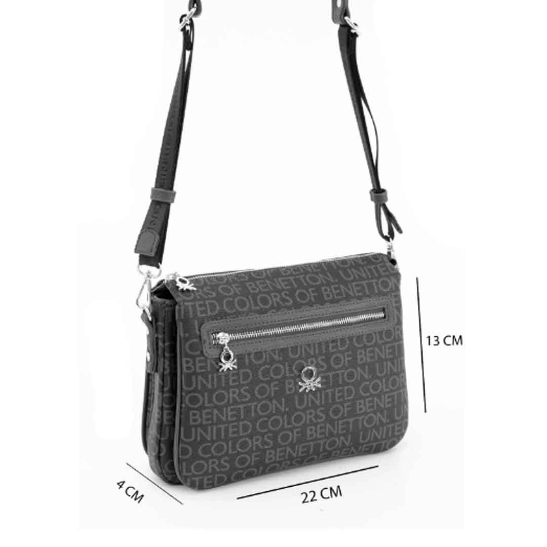 Benetton Bayan Çapraz Çanta Kahve-Bordo Bnt1637