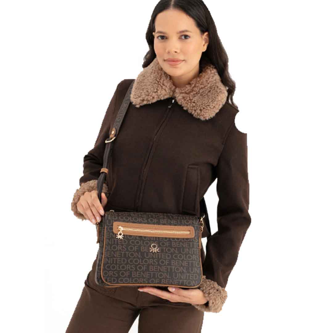 Benetton Bayan Çapraz Çanta Kahve-Taba Bnt1637 Benetton Bayan Çapraz Çanta Kahve-Taba Bnt1637