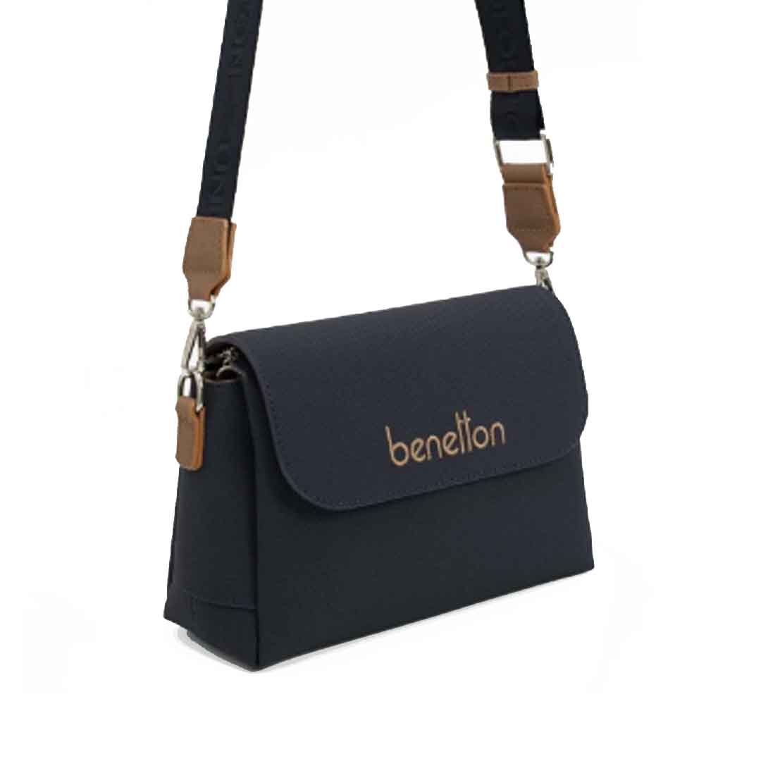 Benetton Bayan Çapraz Çanta Lacivert-Camel BNT1677 Benetton Bayan Çapraz Çanta Lacivert-Camel BNT1677