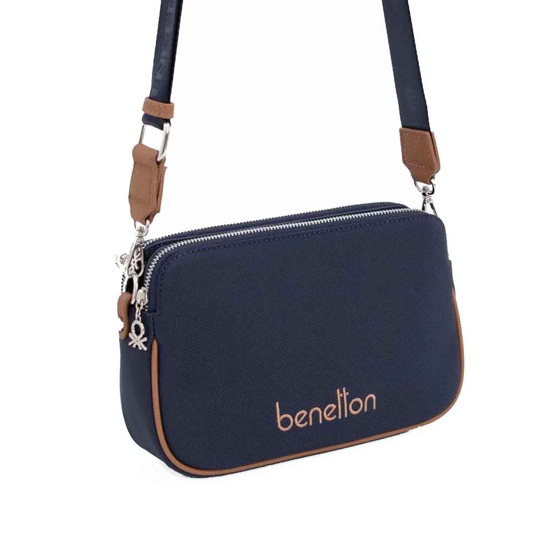 Benetton Bayan Çapraz Çanta Lacivert-Camel Bnt1666 Benetton Bayan Çapraz Çanta Lacivert-Camel Bnt1666