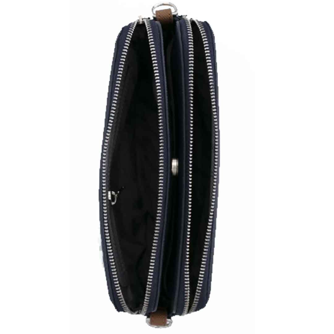 Benetton Bayan Çapraz Çanta Lacivert-Camel Bnt1666