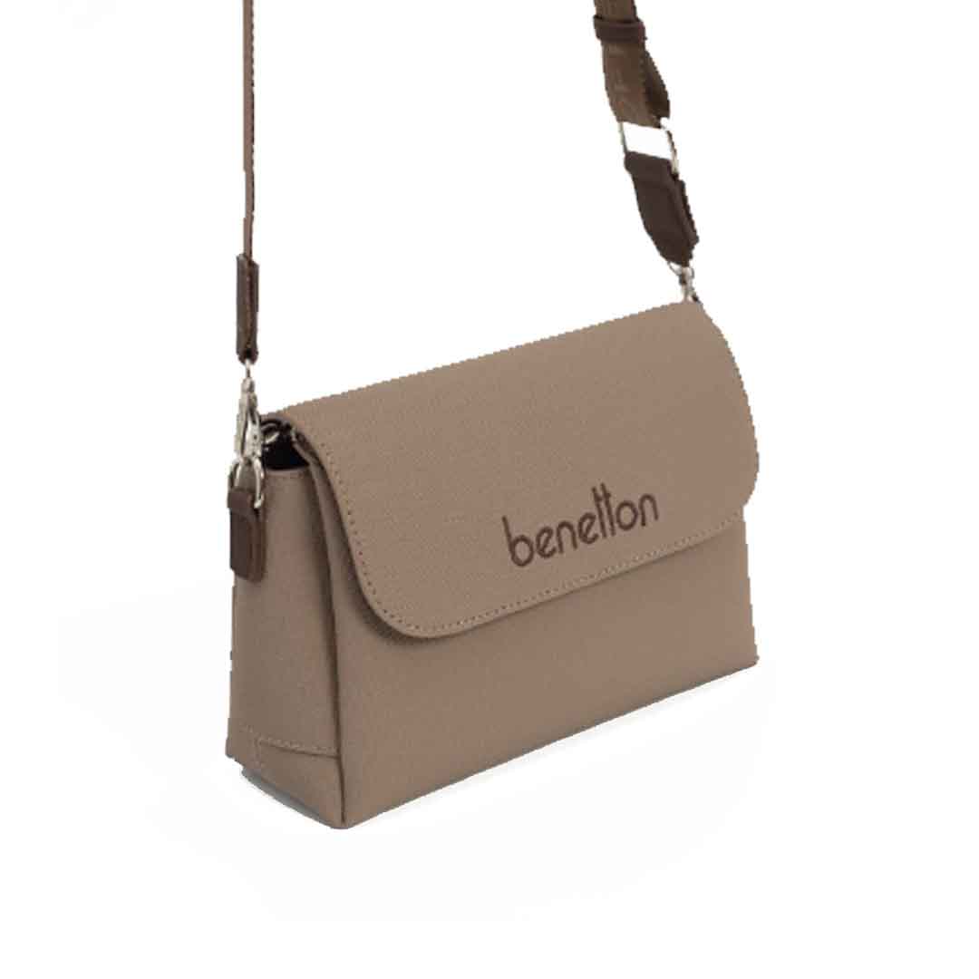 Benetton Bayan Çapraz Çanta Vizon-Kahve BNT1677 Benetton Bayan Çapraz Çanta Vizon-Kahve BNT1677
