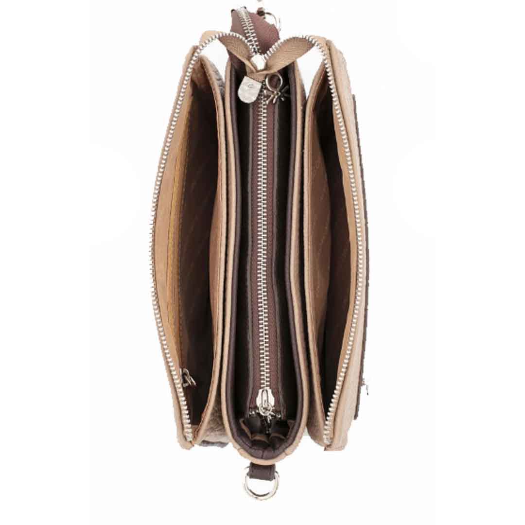 Benetton Bayan Çapraz Çanta Vizon-Kahve Bnt 1662