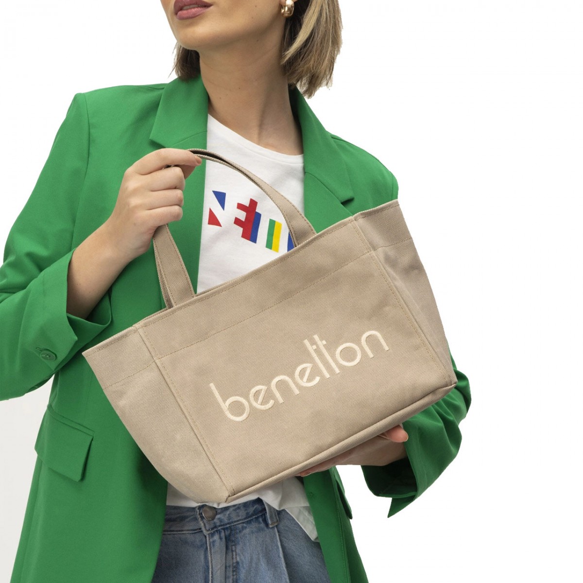 Benetton Bayan El Çanta BNT_1102 Kum Benetton Bayan El Çanta BNT_1102 Kum