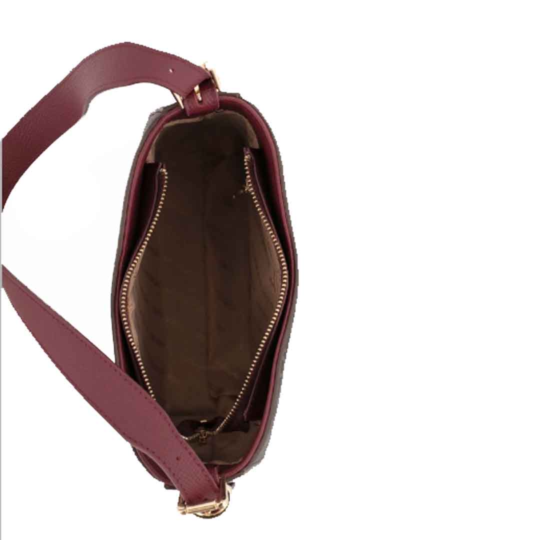 Benetton Bayan Kol Çantası Kahve-Bordo Bnt 1703