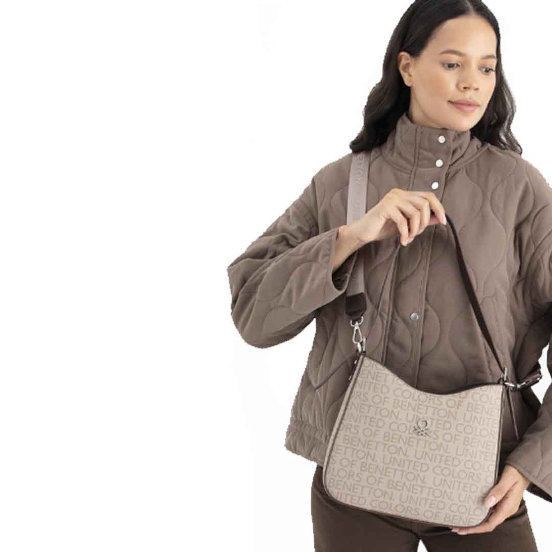 Benetton Bayan Kol Çantası Taş-Kahve Bnt 1703 Benetton Bayan Kol Çantası Taş-Kahve Bnt 1703