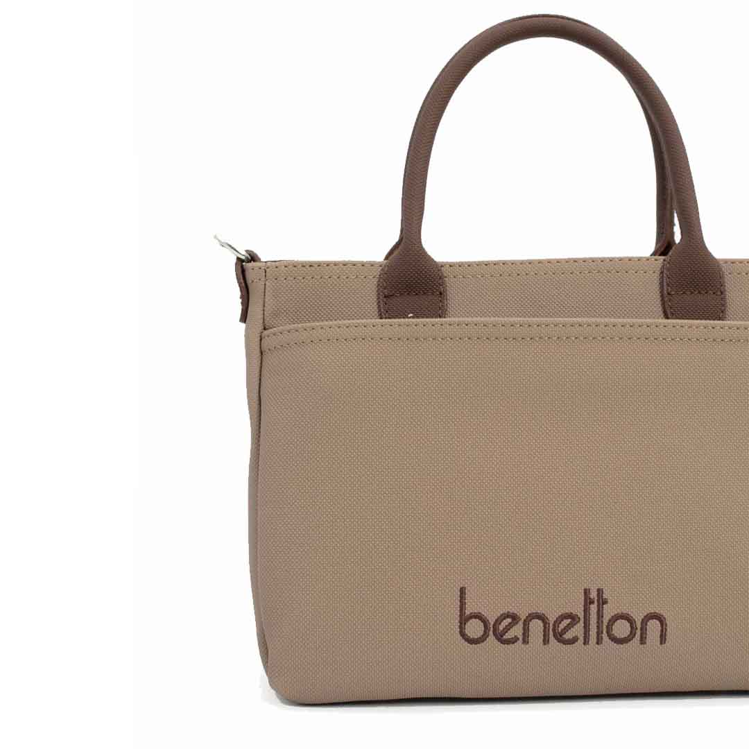 Benetton Bayan Omuz Çantası Vizon-Kahve BNT_1649 Benetton Bayan Omuz Çantası Vizon-Kahve BNT_1649