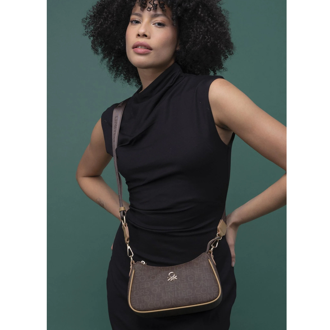 Benetton Bnt-1291 Bayan Çapraz Çanta Kahve-Camel