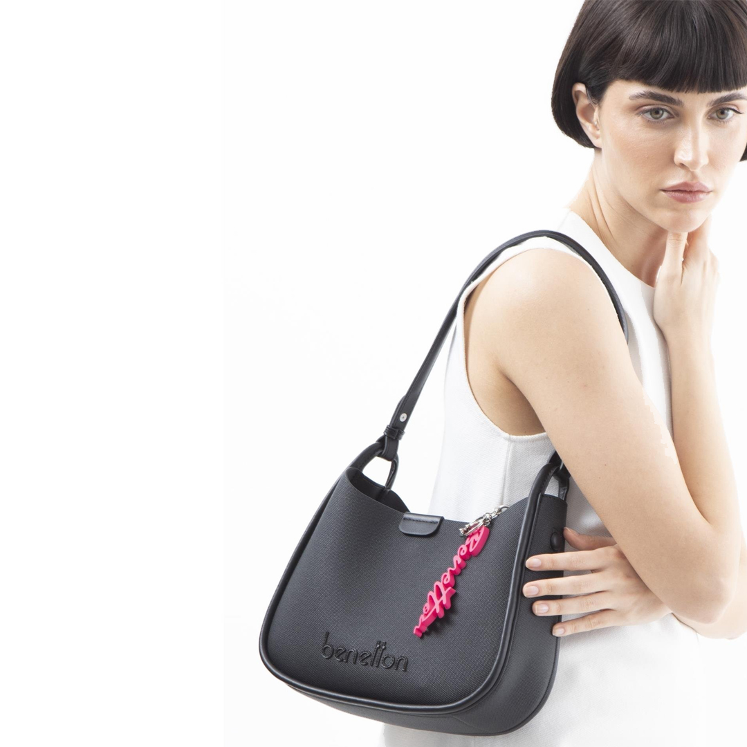 Benetton Bnt 1525 Bayan Kol Çantası Siyah