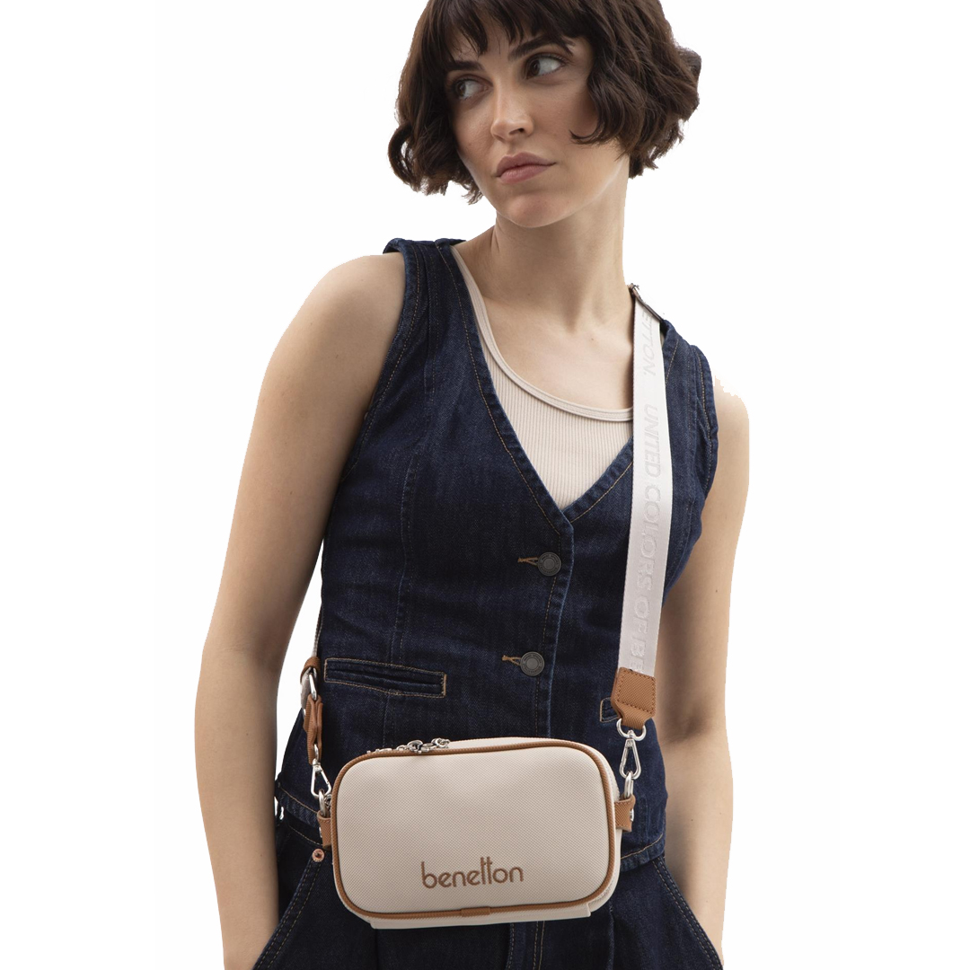 Benetton Bnt 1626 Kadın Kol Çantası Bej Benetton Bnt 1626 Kadın Kol Çantası Bej