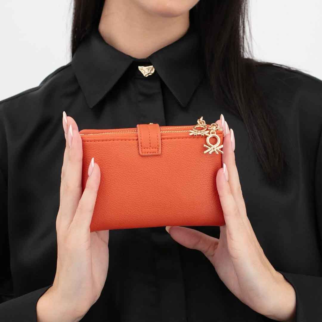 Benetton Bnt 1630 Bayan Cüzdan Turuncu Benetton Bnt 1630 Bayan Cüzdan Turuncu