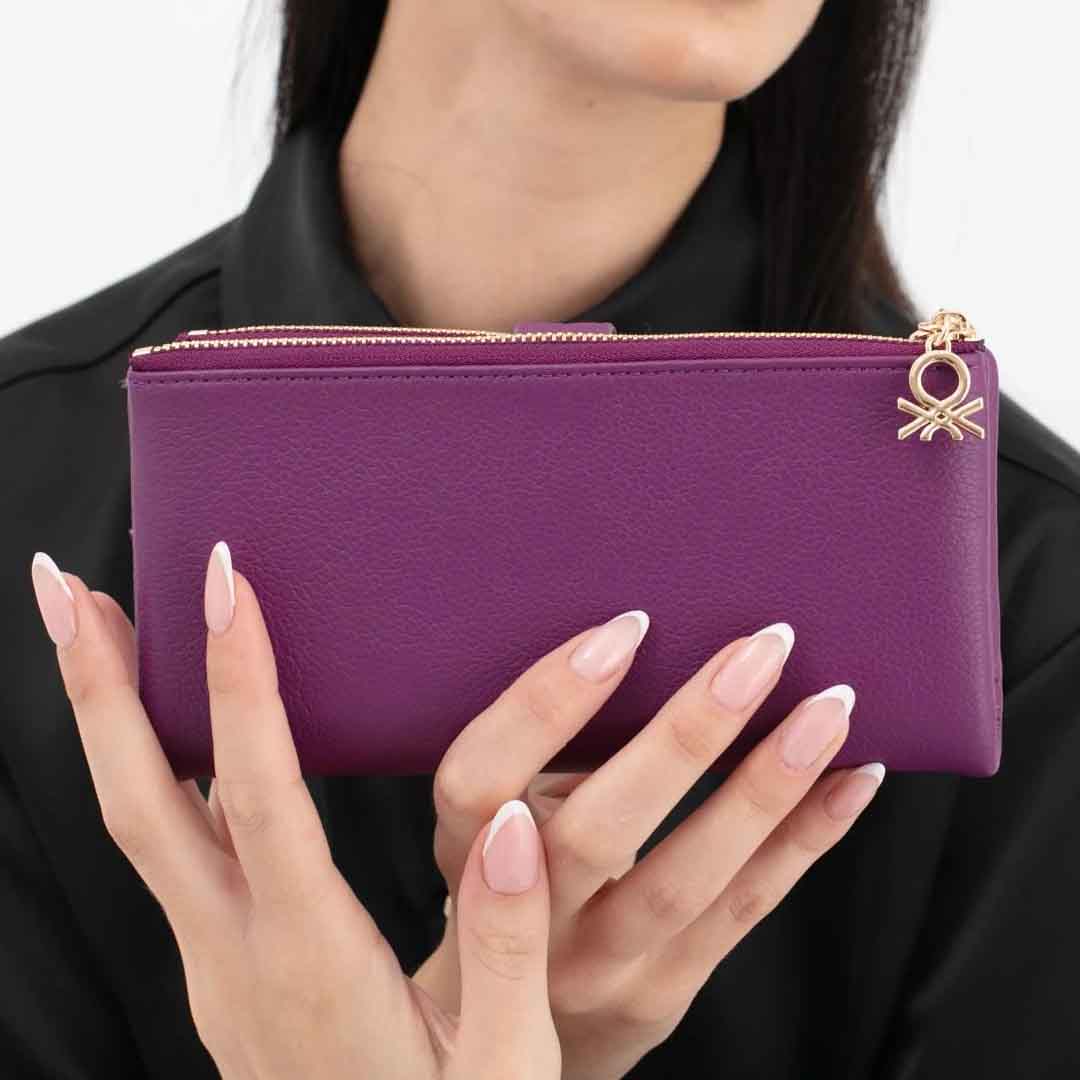 Benetton Bnt 1631 Kadın Cüzdan Mor