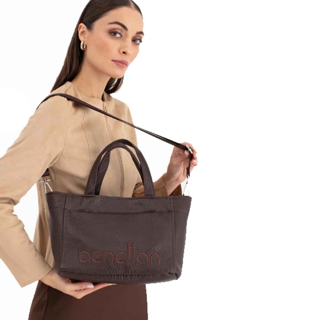 Benetton Bnt 1635 Kadın Kol Çantası Kahve Benetton Bnt 1635 Kadın Kol Çantası Kahve