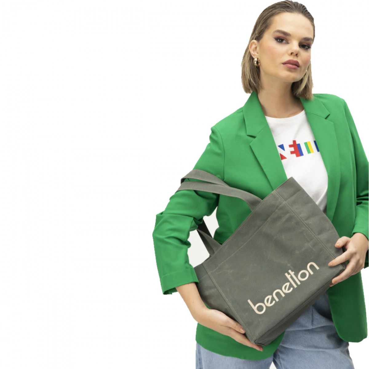 Benetton Kadın Çanta BNT_1163 Haki Benetton Kadın Çanta BNT_1163 Haki