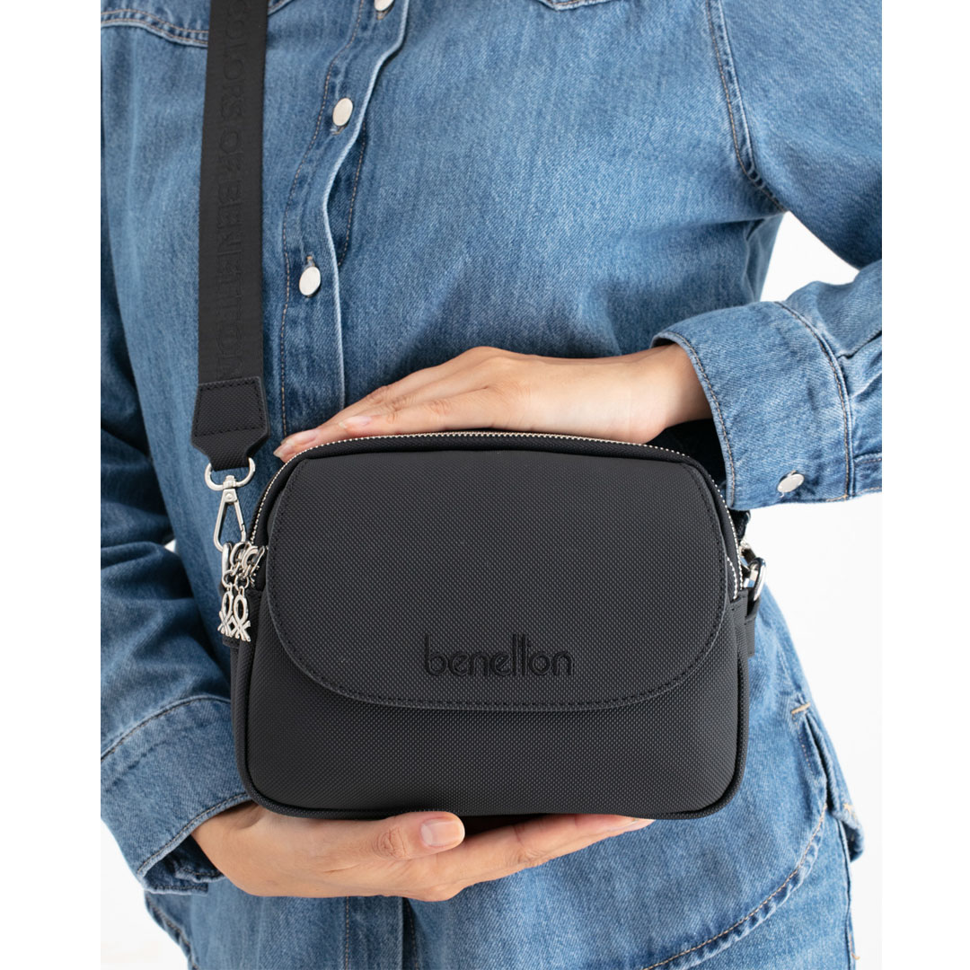 Benetton Kadın Çapraz Çanta BNT_1665 Siyah Benetton Kadın Çapraz Çanta BNT_1665 Siyah