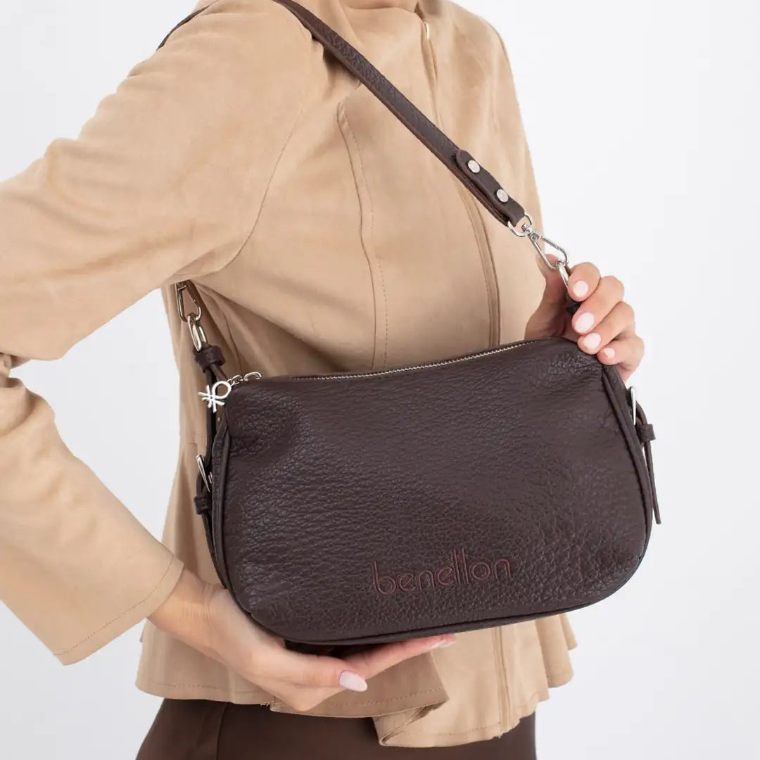 Benetton Kadın Kol Çantası BNT_1679 Kahve Benetton Kadın Kol Çantası BNT_1679 Kahve