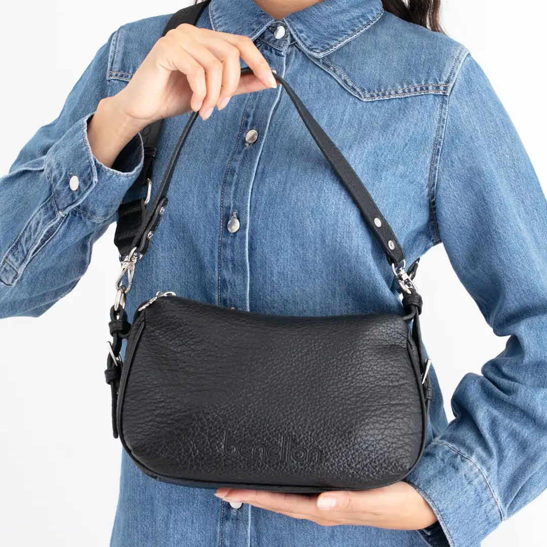 Benetton Kadın Kol Çantası BNT_1679 Siyah Benetton Kadın Kol Çantası BNT_1679 Siyah