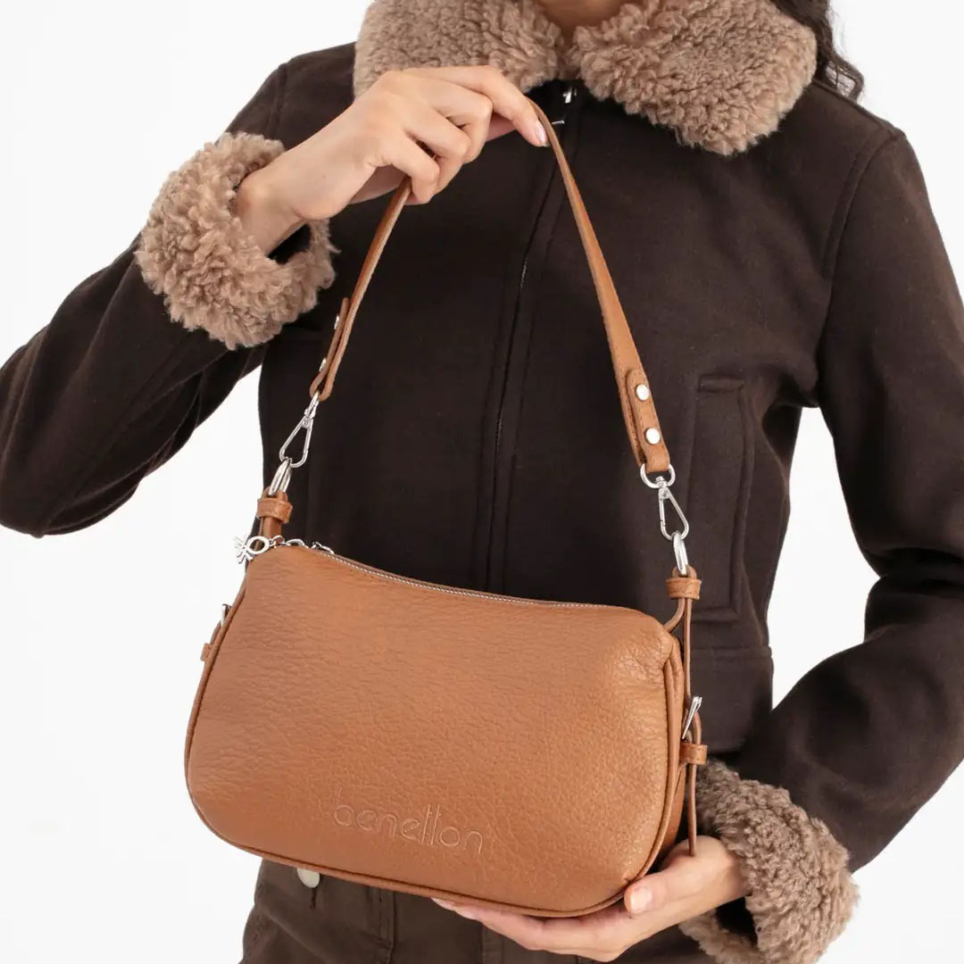 Benetton Kadın Kol Çantası BNT_1679 Taba Benetton Kadın Kol Çantası BNT_1679 Taba