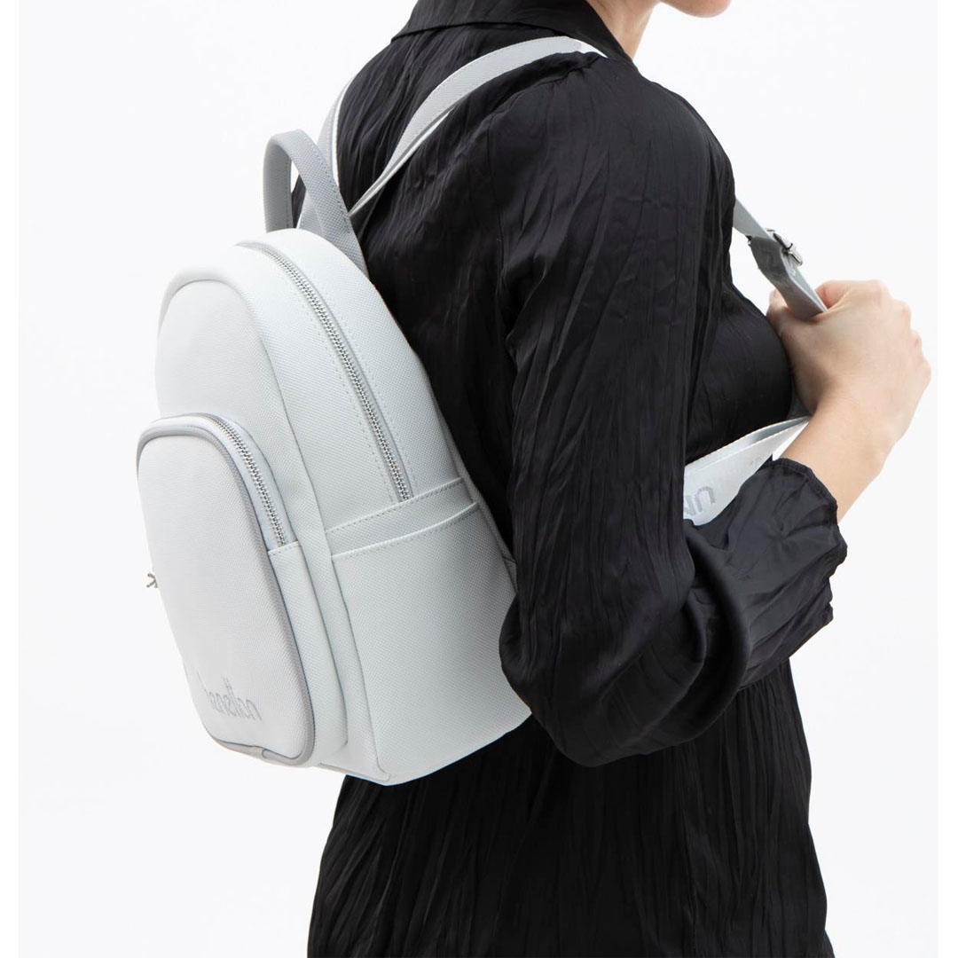 Benetton Kadın Sırt Çanta | Beyaz Açık Gri BNT 1605 Benetton Kadın Sırt Çanta | Beyaz Açık Gri BNT 1605