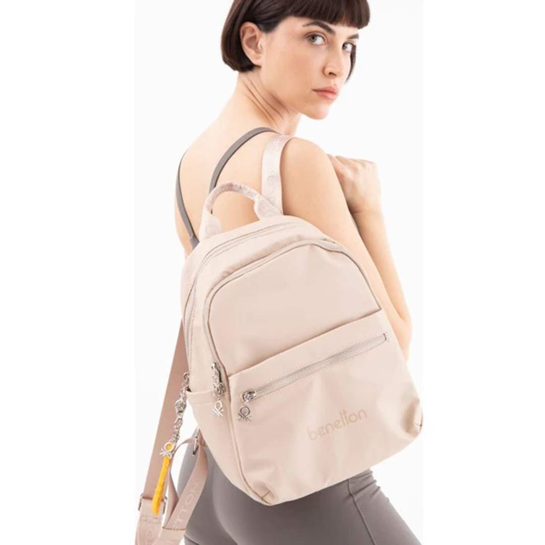 Benetton Kadın Sırt Çantası BNT_1576 Ten Benetton Kadın Sırt Çantası BNT_1576 Ten