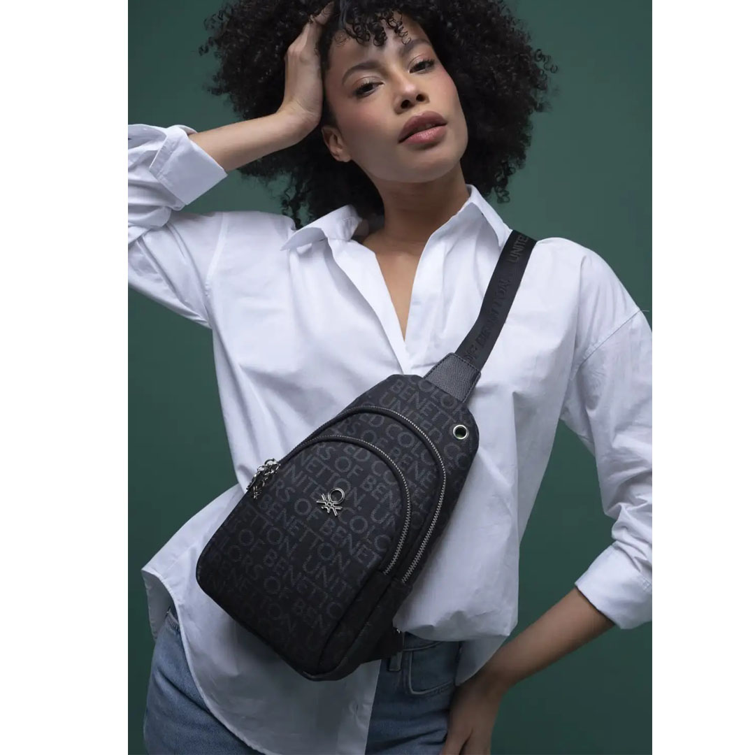 Benetton Kadın Vücut Çantası - BNT 1286 Siyah Benetton Kadın Vücut Çantası - BNT 1286 Siyah