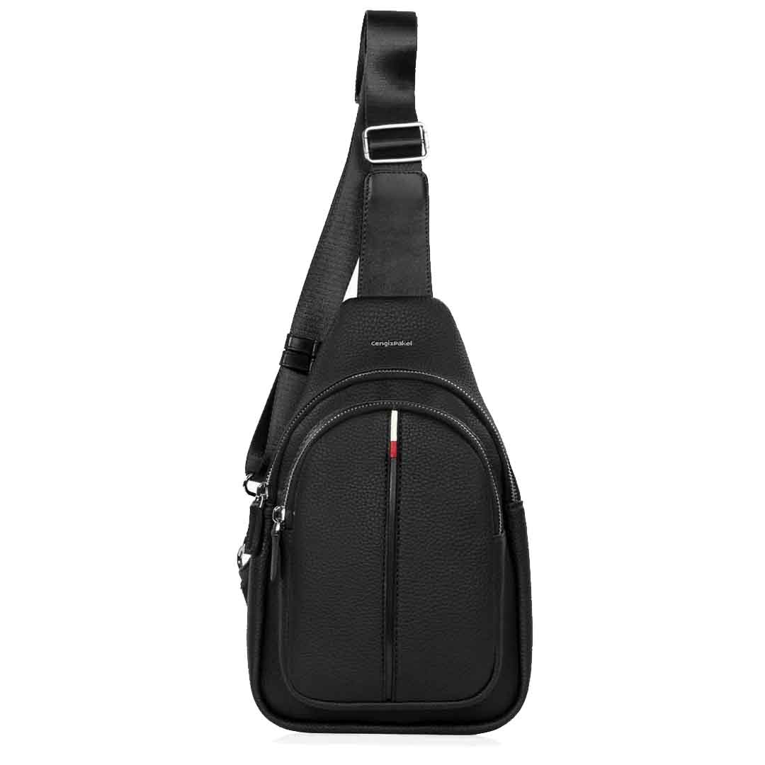 Cengiz Pakel Bay / Bayan Crossbody Çanta - 7208 - Siyah-Kırmızı Cengiz Pakel Bay / Bayan Crossbody Çanta - 7208 - Siyah-Kırmızı