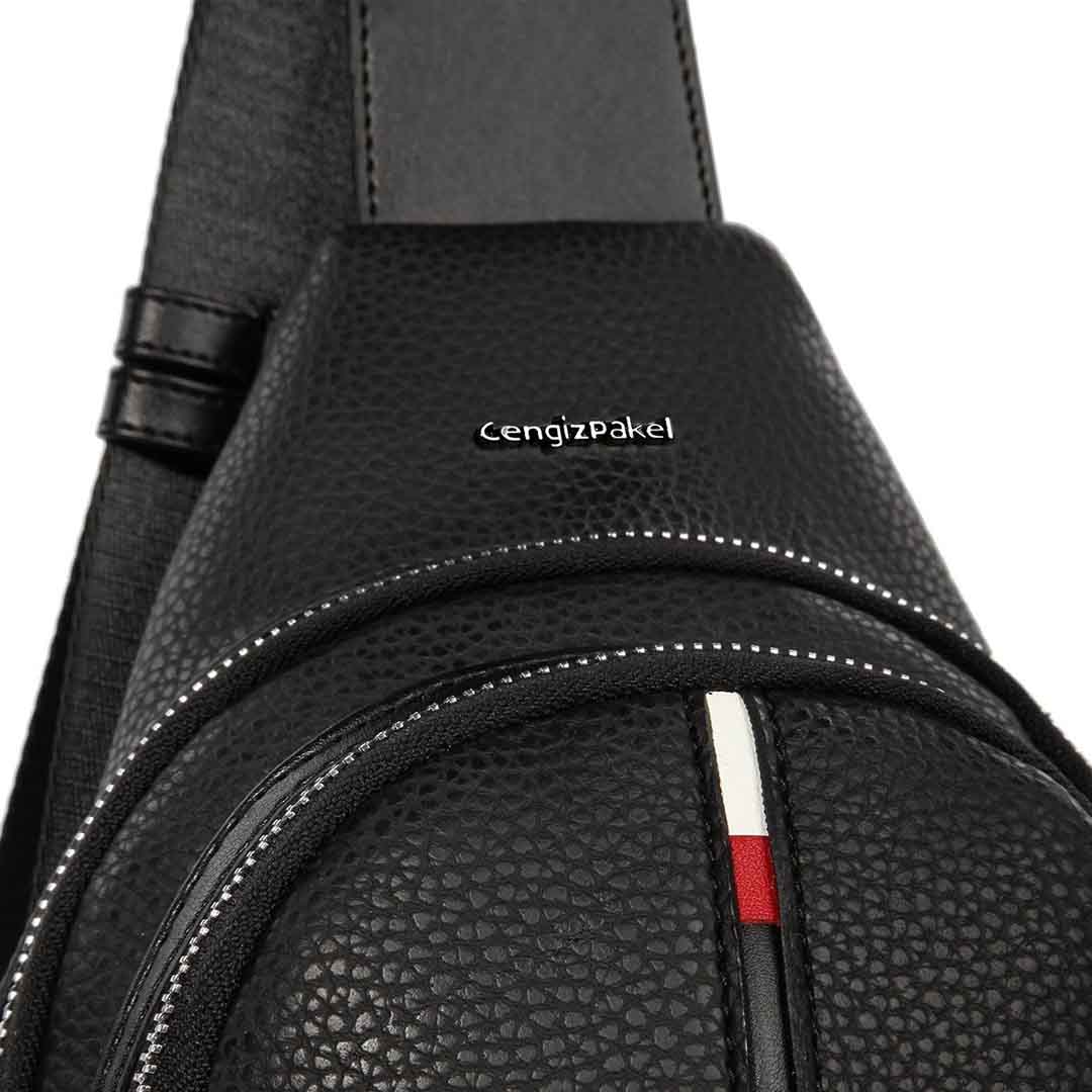 Cengiz Pakel Bay / Bayan Crossbody Çanta - 7208 - Siyah-Kırmızı Cengiz Pakel Bay / Bayan Crossbody Çanta - 7208 - Siyah-Kırmızı