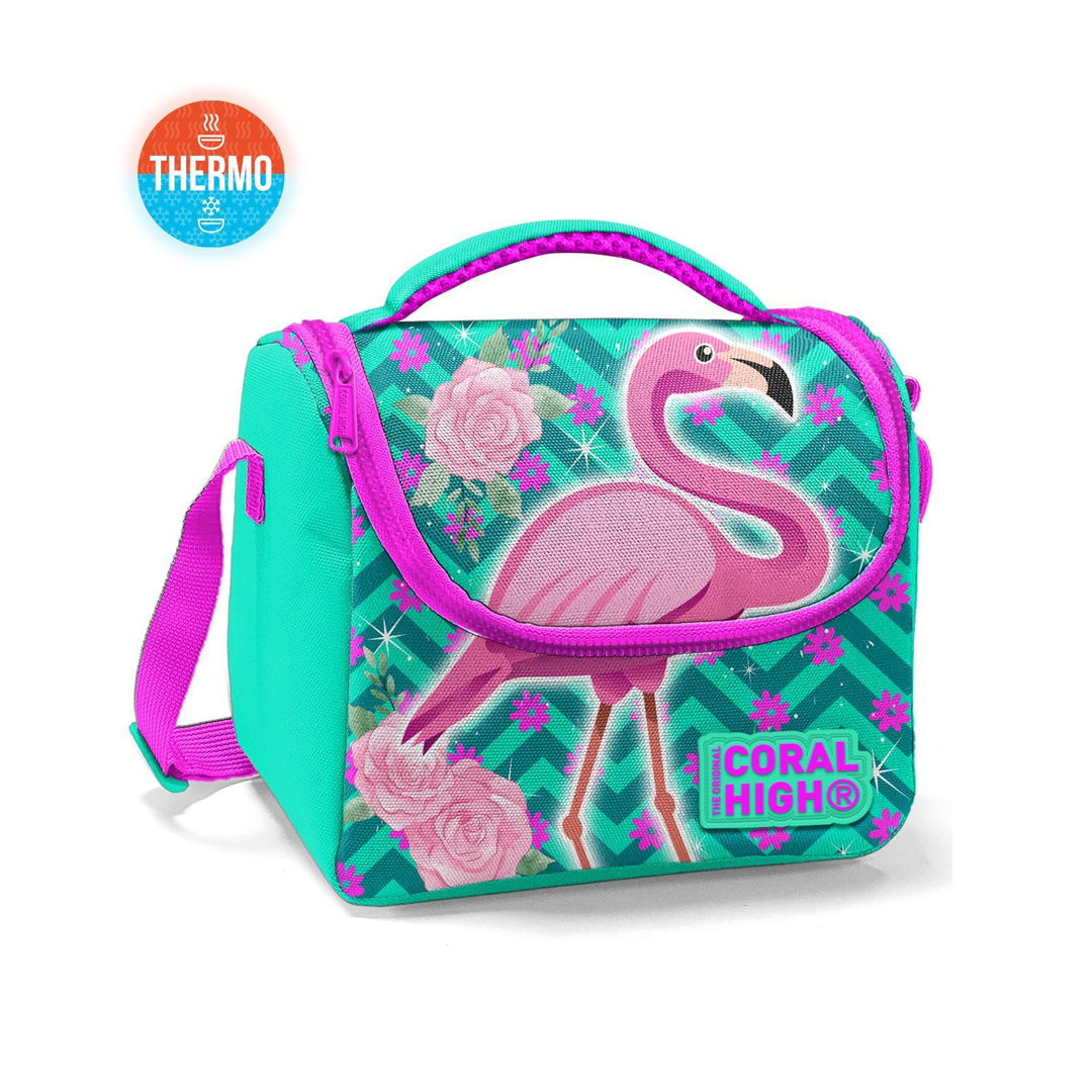 Coral High Kids Flamingo Desenli Üç Bölmeli Okul Sırt Çantası 14382 + Beslenme Coral High Kids Flamingo Desenli Üç Bölmeli Okul Sırt Çantası 14382 + Beslenme