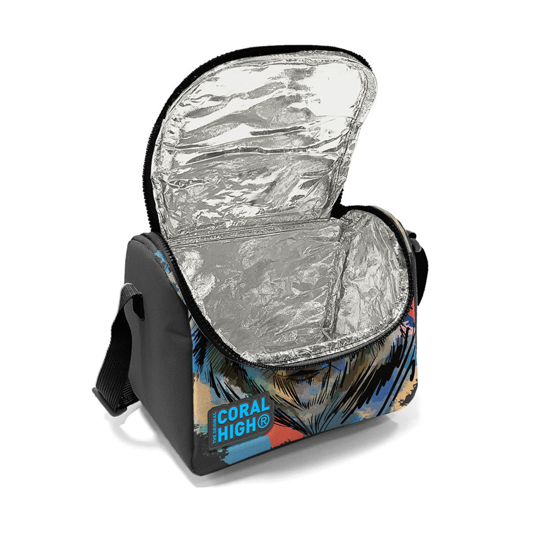 Coral High Kids Gri Siyah Desenli Thermo Beslenme Çantası 11850