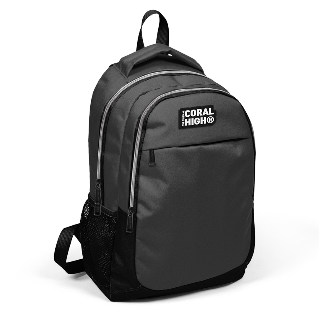 Coral High Kids Koyu Gri Siyah Üç Bölmeli Okul Sırt Çantası 14393 Coral High Kids Koyu Gri Siyah Üç Bölmeli Okul Sırt Çantası 14393