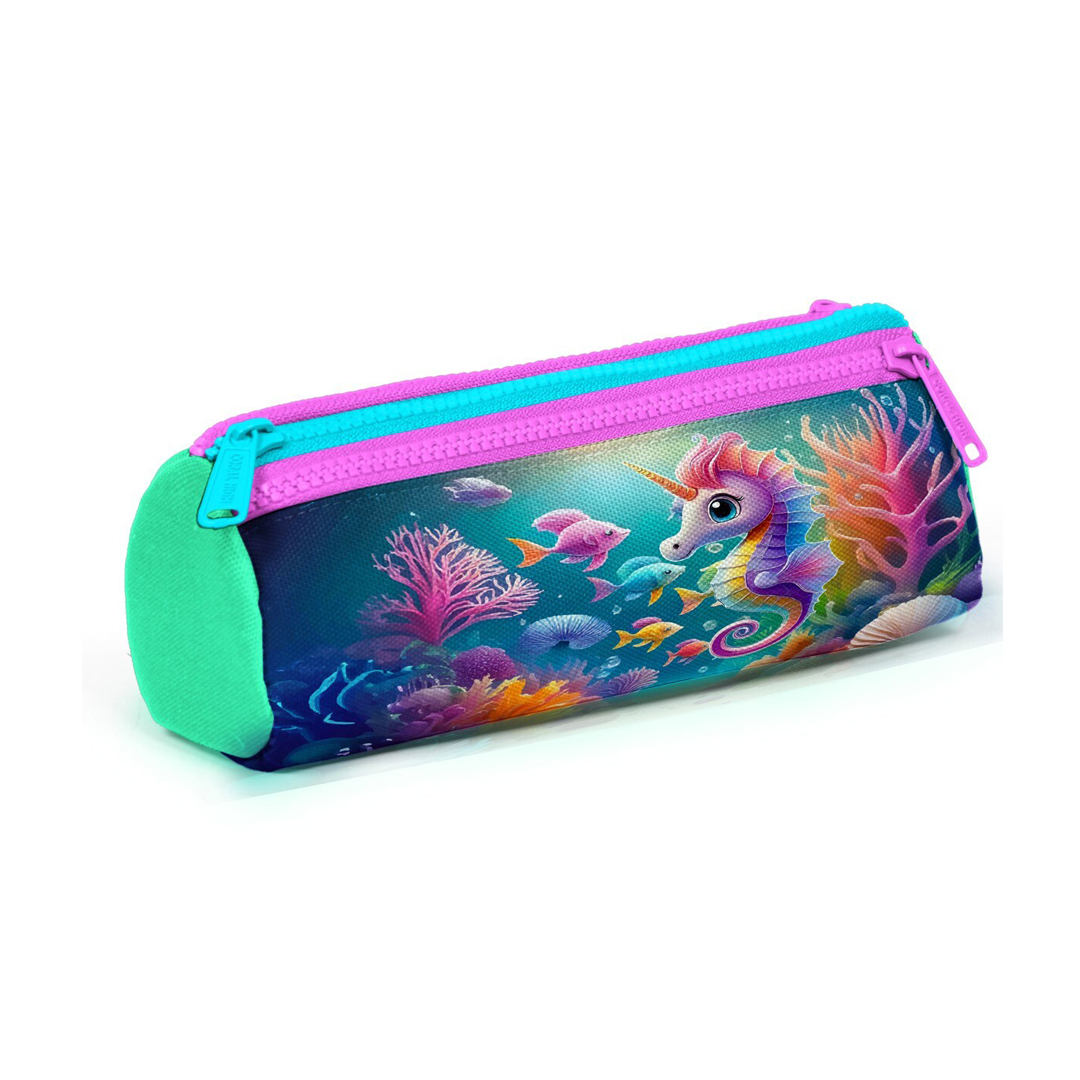 Coral High Kids Mavi Su Yeşili Denizatı Desenli 3’lü Okul Çanta Seti 23772