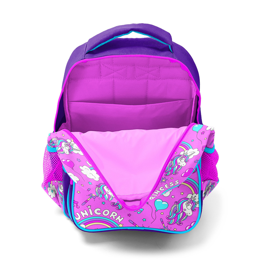 Coral High Kids Unicorn Desenli Üç Bölmeli Okul Sırt Çantası 23404