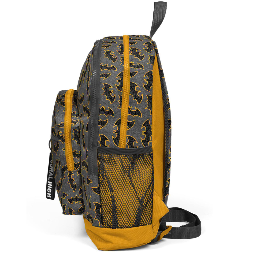 Coral High Kids Yarasa Desenli Dört Bölmeli Okul Sırt Çantası 23721