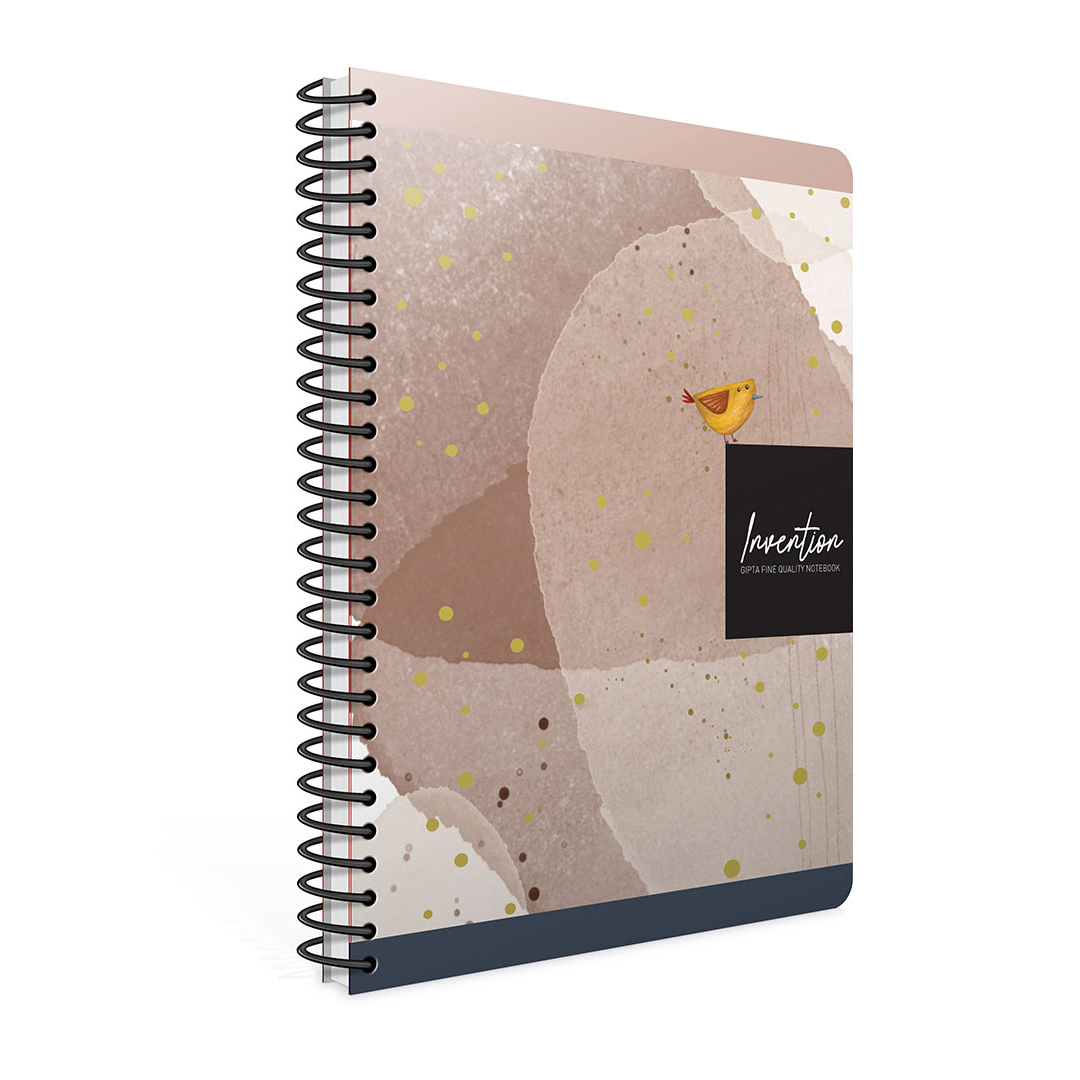 Gıpta Invention Spiralli Sert Kapak 17x24 120 Yaprak Çizgili Defter 6284