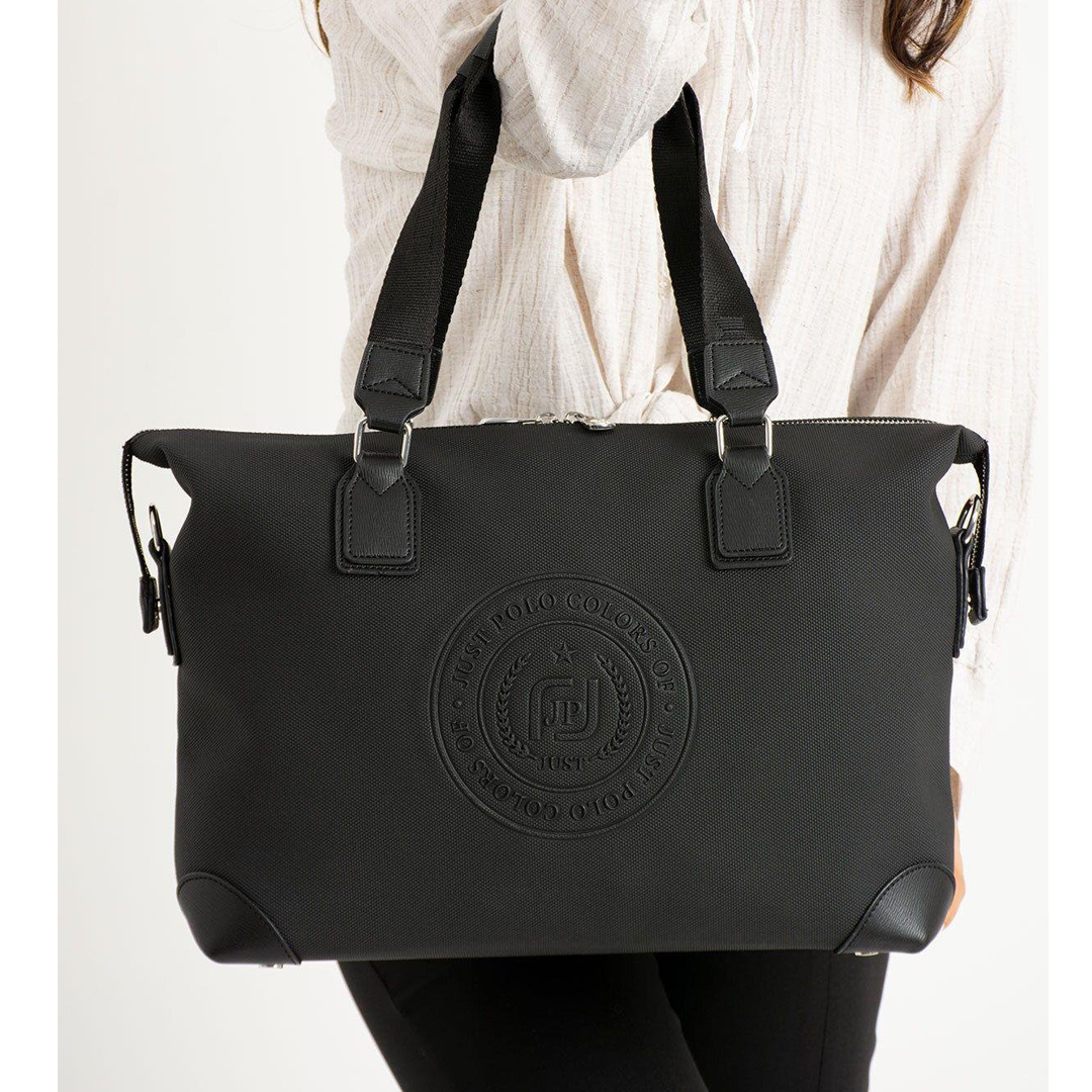 Just Polo Kadın Spor Çantası Büyük Boy JP6011 Siyah Just Polo Kadın Spor Çantası Büyük Boy JP6011 Siyah