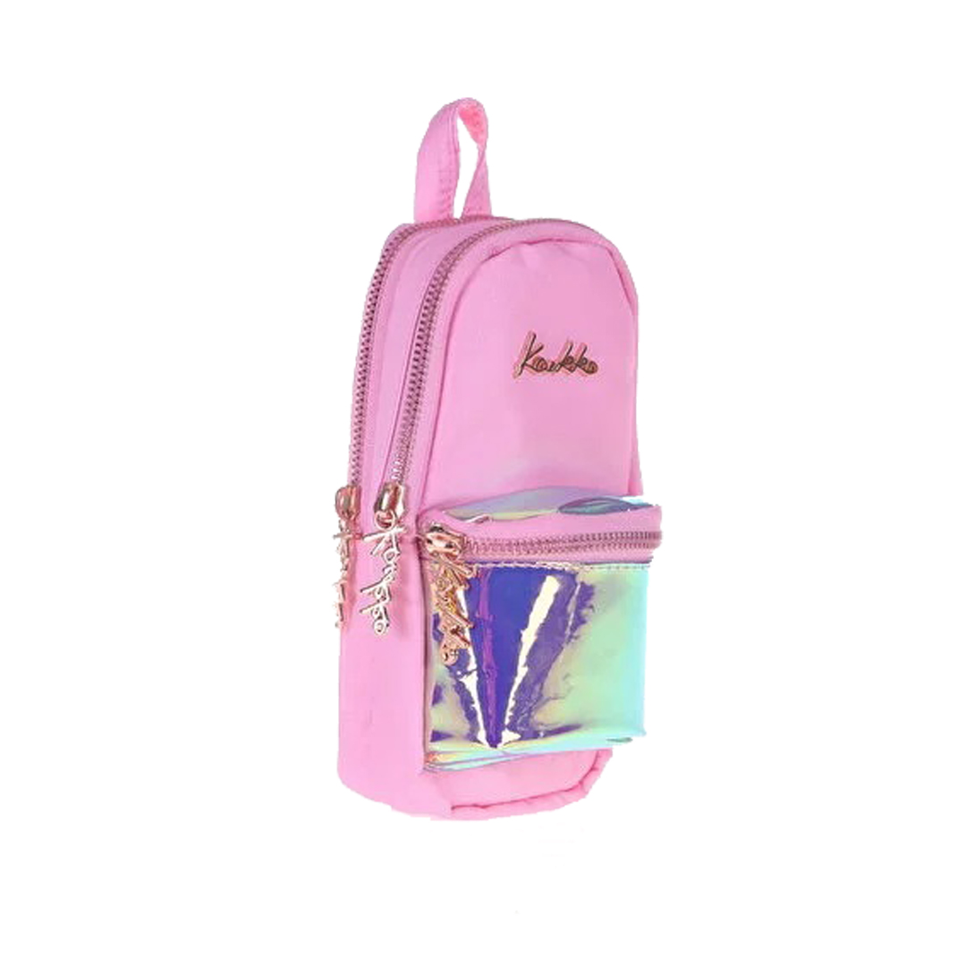 Kaukko Bright Junior Bag Kalem Çantası Aynalı-Pembe (K2292)