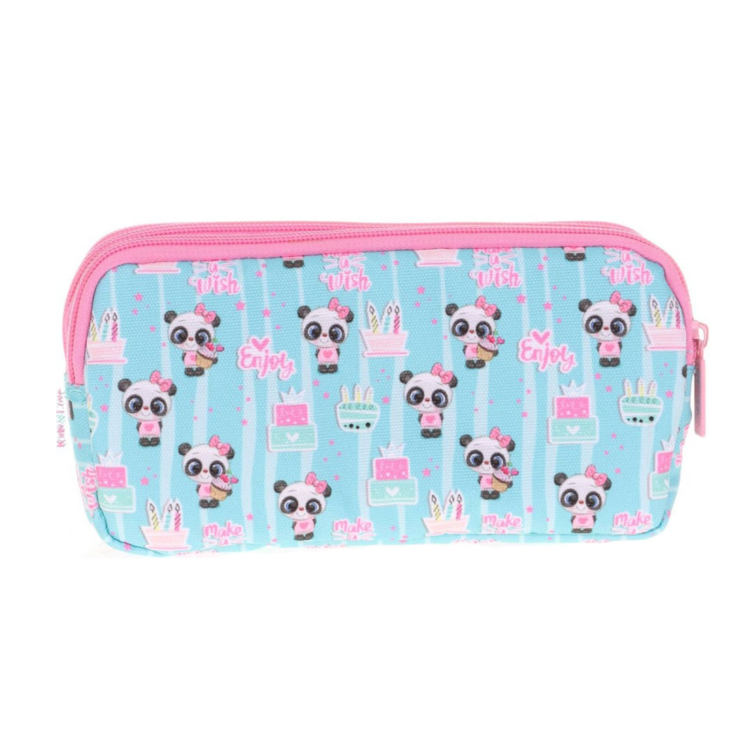 Kaukko Kids&love Üç Bölmeli Kız Çocuk Kalem Çantası - Pembe