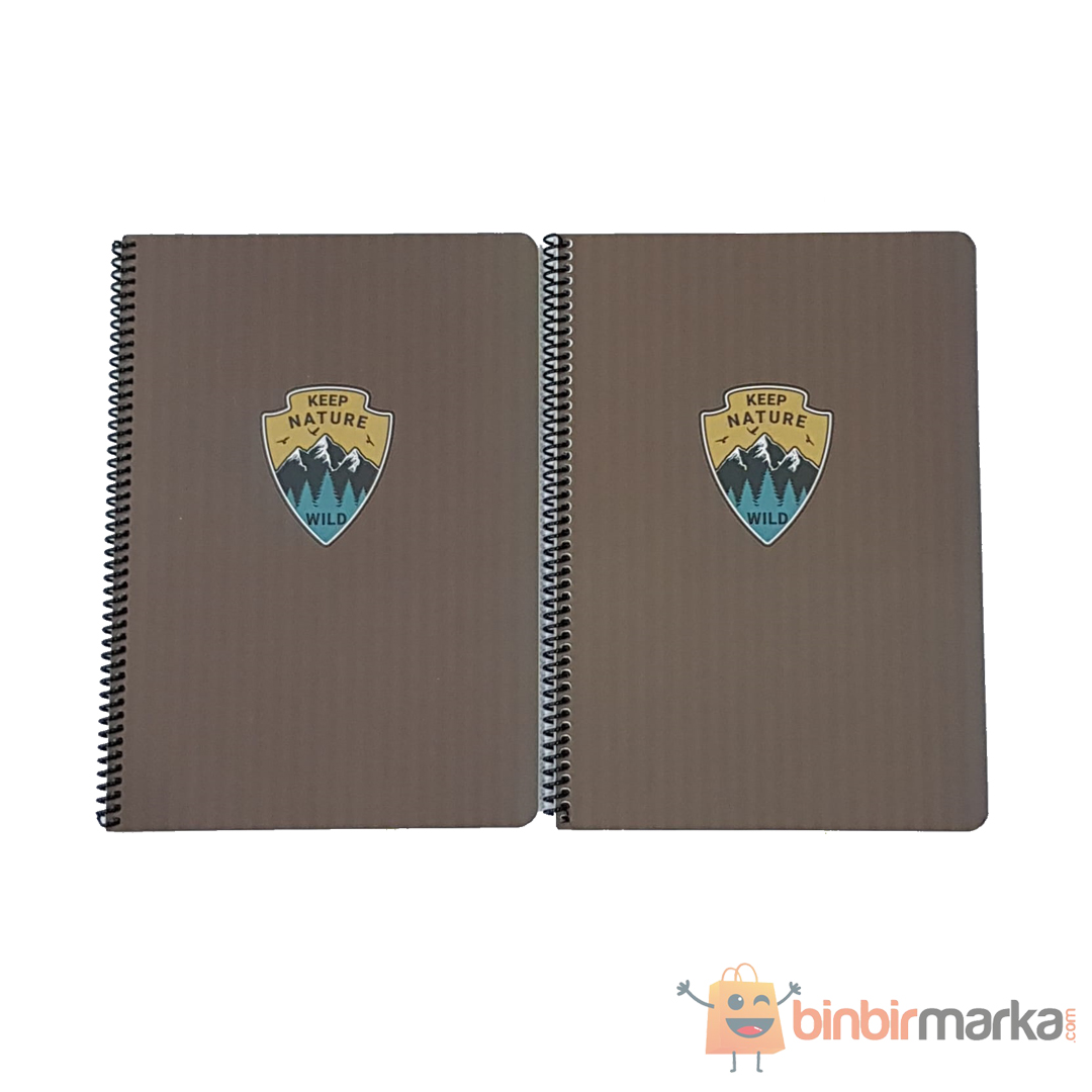 Keskin Color 80 Yaprak Outdoor 21*29.7 Çizgili + Kareli Defter 1