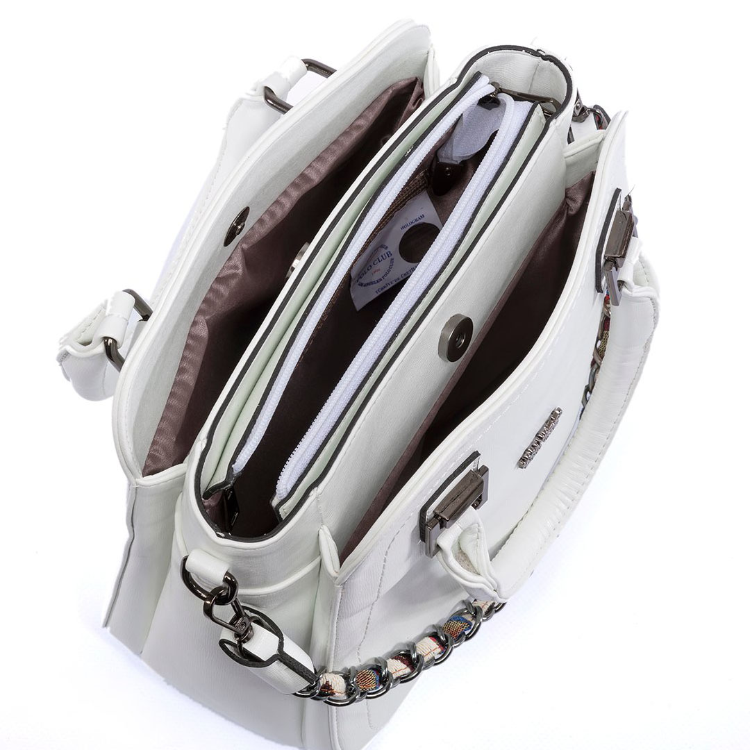 LOS ANGELES POLO CLUB Omuz Askılı Kadın Çantası Beyaz LOS ANGELES POLO CLUB Omuz Askılı Kadın Çantası Beyaz