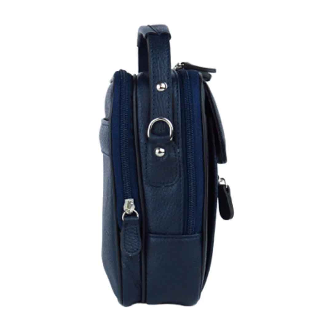 MÇ DERİ Erkek El Ve Omuz Çantası %100 Hakiki Deri Lacivert MÇ DERİ Erkek El Ve Omuz Çantası %100 Hakiki Deri Lacivert