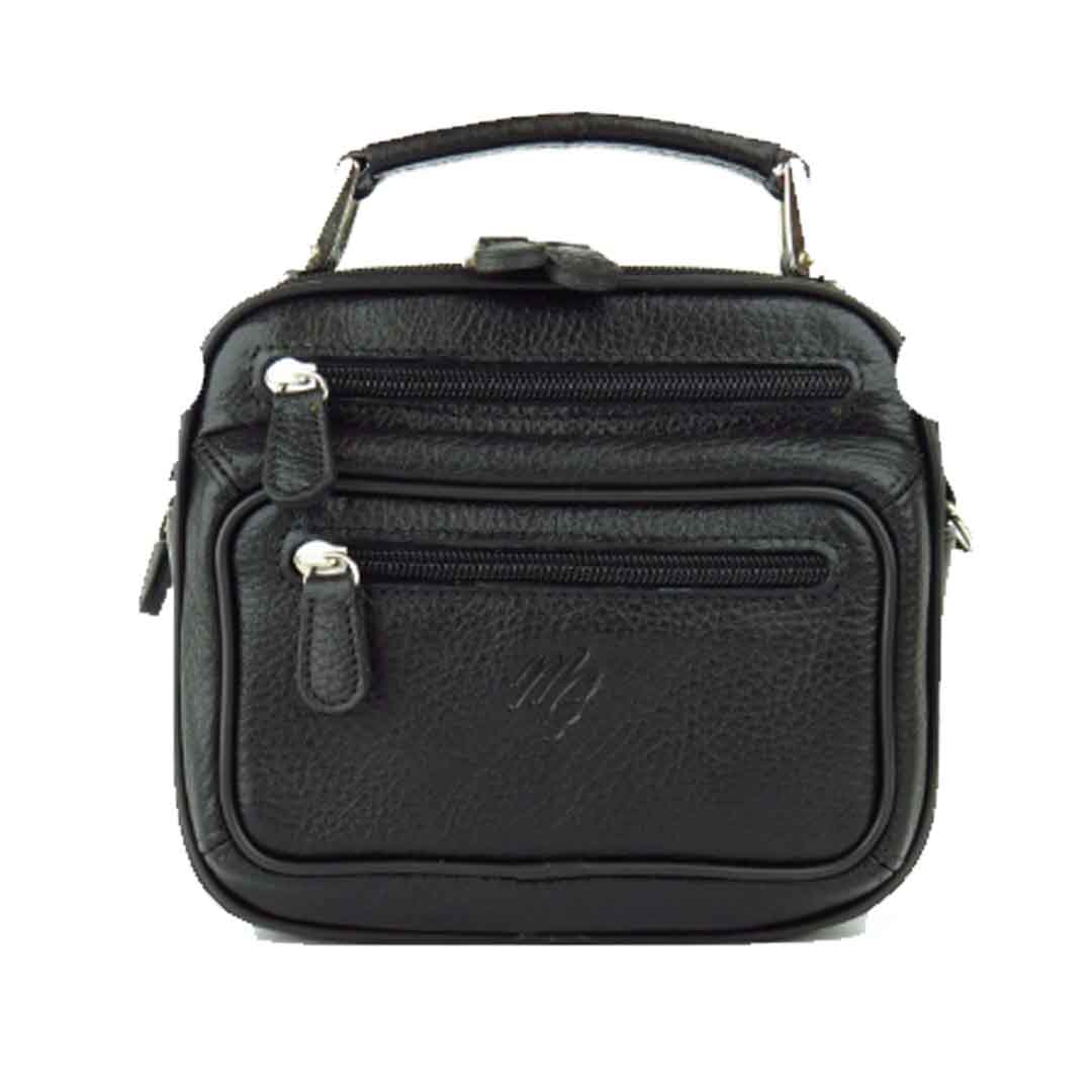 MÇ DERİ Erkek El Ve Omuz Çantası Hakiki Deri Siyah MÇ DERİ Erkek El Ve Omuz Çantası Hakiki Deri Siyah