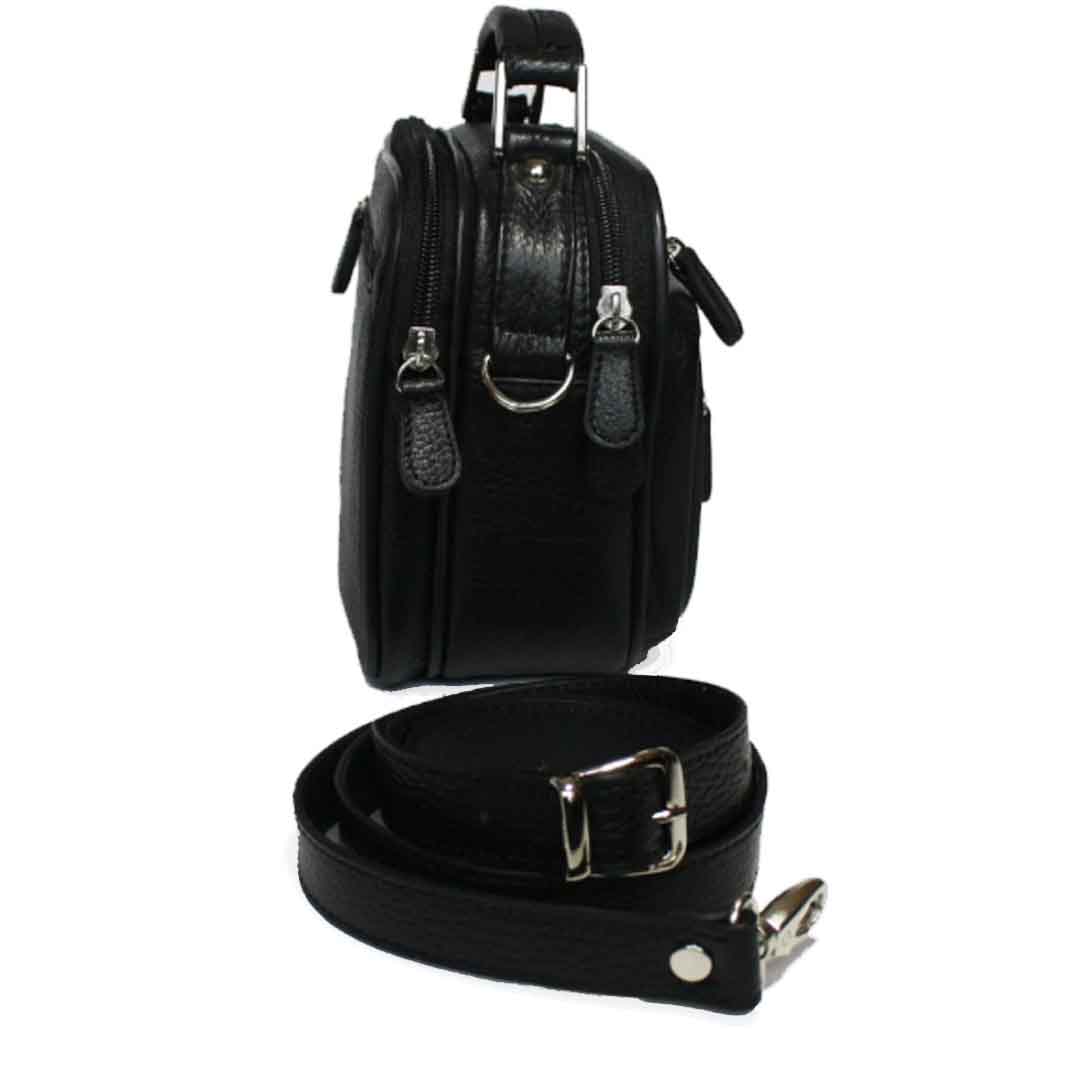 MÇ DERİ Erkek El Ve Omuz Çantası Hakiki Deri Siyah MÇ DERİ Erkek El Ve Omuz Çantası Hakiki Deri Siyah