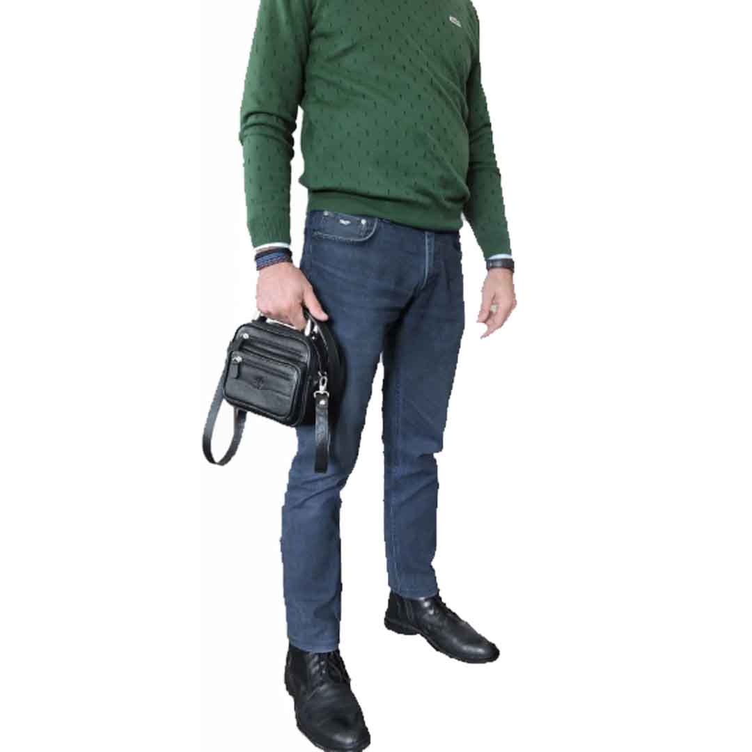 MÇ DERİ Erkek El Ve Omuz Çantası Hakiki Deri Siyah MÇ DERİ Erkek El Ve Omuz Çantası Hakiki Deri Siyah