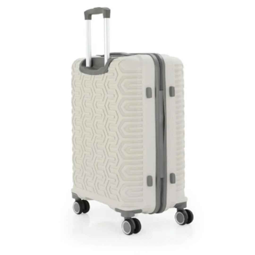 MÇS Üçlü Polipropilen Valiz Seti V377 - Kemik Gri