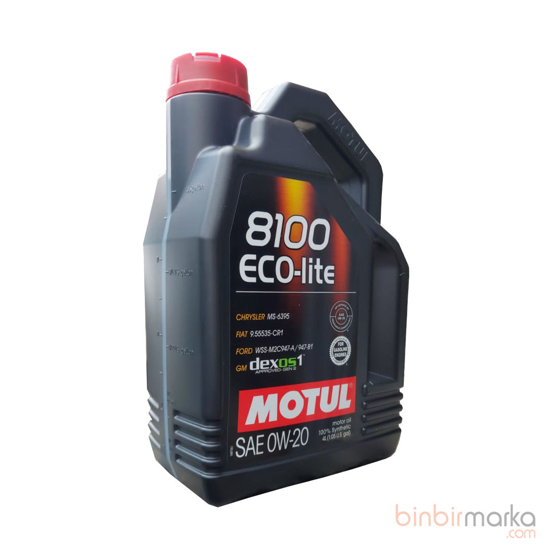 Motul 8100 Eco-Lite Dexos1 0W-20 4Lt (Üretim:2022)
